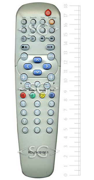Пульт дистанционного управления для PHILIPS RC19042010/01 tv+dvd (моноблок)
